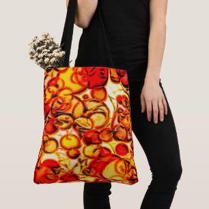 canvas tas "Fun Abstract Oranje & Gold Fall Colors