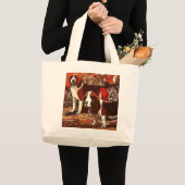 Canvas tas gekleurde beagles (Voorkant (product))
