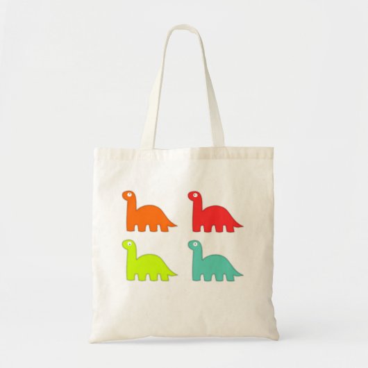 Canvas tas gepersonaliseerde Cute Dino Dragon (Voorkant)