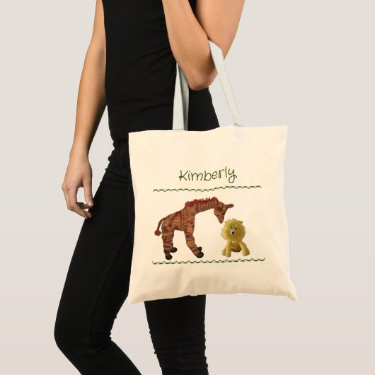 Canvas tas - Giraffe en lion (Voorkant (product))