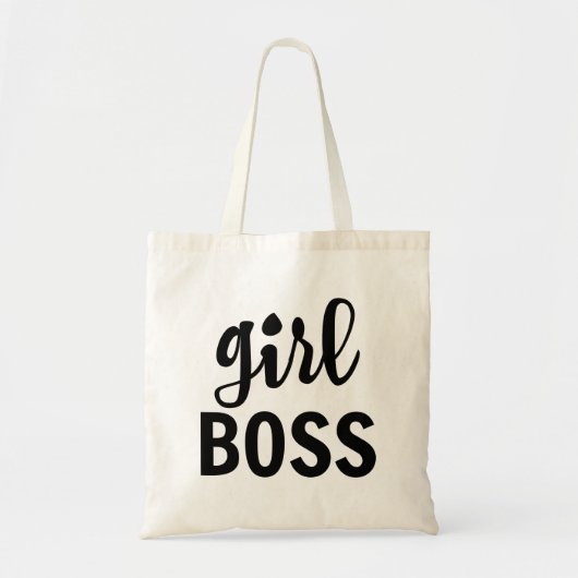 canvas tas 'Girl Boss' (Voorkant)