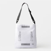 Canvas tas: Grieks gevoel Crossbody Tas (Achterkant)