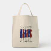 Canvas tas (grillig handgetekend) (Achterkant)