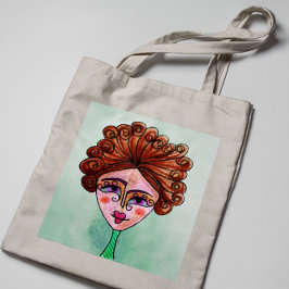 Canvas tas (grillige vrouw - 01)