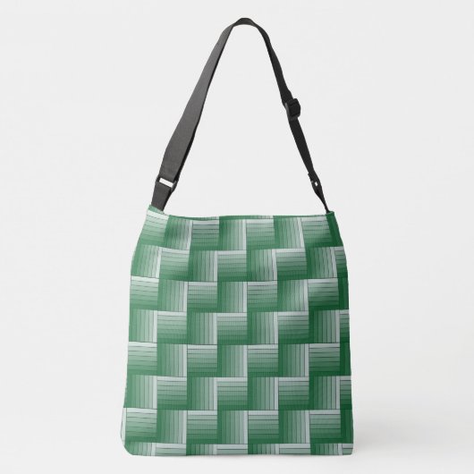 Canvas tas - Groene optische illusie (Achterkant)