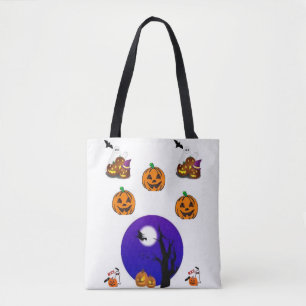 canvas tas halloween