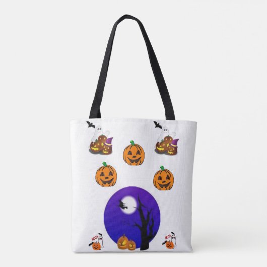 canvas tas halloween (Achterkant)