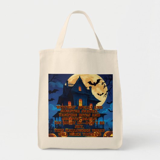 Canvas tas Halloween (Voorkant)