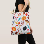 Canvas tas herfstpatroon (Dichtbij)