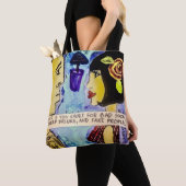 Canvas tas - het leven is te kort voor slecht voed (Dichtbij)