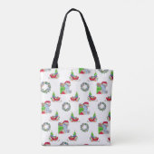 Canvas tas Holiday Santa (Achterkant)