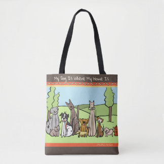 canvas tas hondenliefhebber