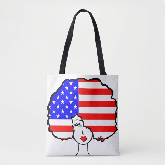 Canvas Tas "I Am America" (Voorkant)