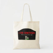 canvas tas "I Dig Cemeteries" (Voorkant)