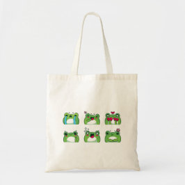 Canvas tas Icon Funny Frog