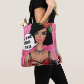 Canvas tas - Ik heb 2 maten:namaste of ik snijd je (Dichtbij)