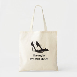 canvas tas "Ik heb mijn eigen schoenen"