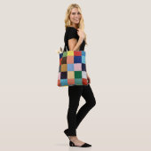 Canvas tas in Funky Squares Design (Op model)
