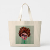 Canvas tas - Jumbo (Whimsical Woman - 01) (Achterkant)