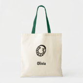 Canvas tas - Kat letter O met naam (Voorkant)