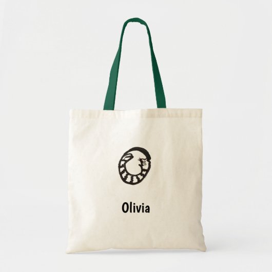 Canvas tas - Kat letter O met naam (Voorkant)