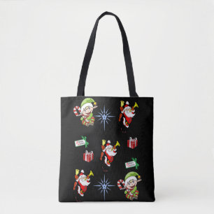 canvas tas kerst
