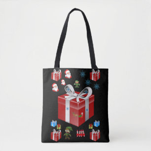 canvas tas kerst