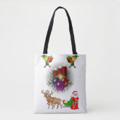 Canvas tas kerst (Voorkant)