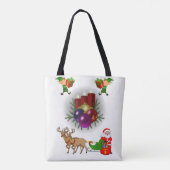 Canvas tas kerst (Achterkant)