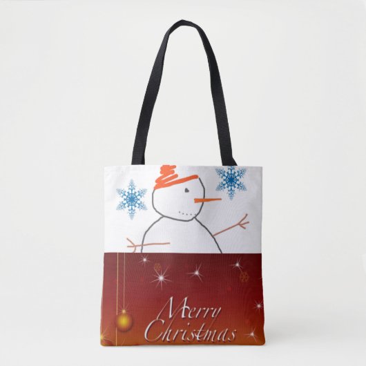 Canvas tas kerst (Voorkant)