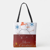 Canvas tas kerst (Achterkant)