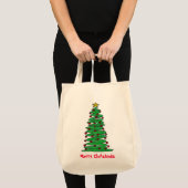 canvas tas - kerstboom (Voorkant (product))