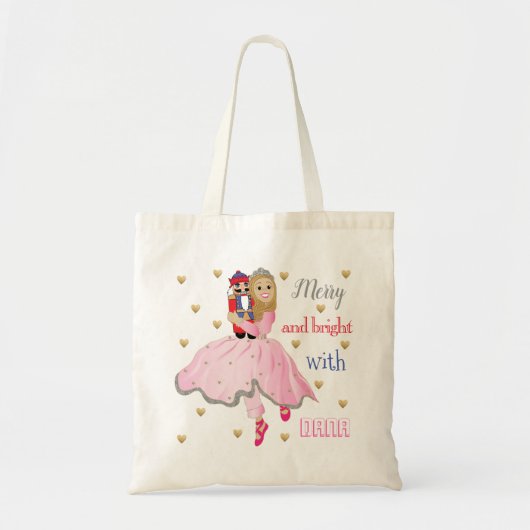 Canvas tas kerstbudget Nutkraker Ballet (Voorkant)