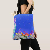 Canvas tas kerstgrint (Dichtbij)