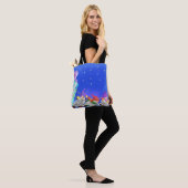 Canvas tas kerstgrint (Op model)