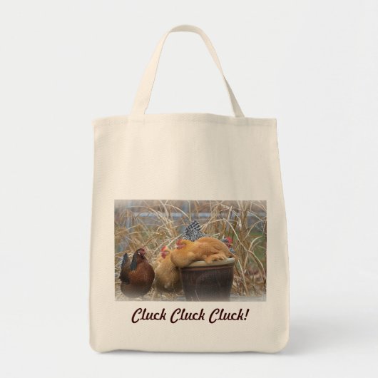 Canvas tas kippen (Voorkant)