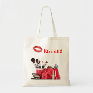 canvas tas "Kiss and Makeup"