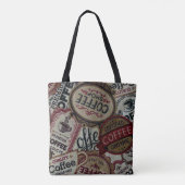 Canvas tas koffie-labels (Achterkant)