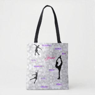 Canvas tas kunstschaatstypografie