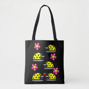 canvas tas ladybugs