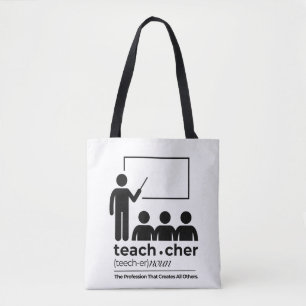 Canvas tas leraar