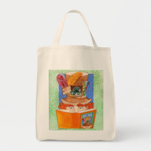 canvas tas "LEZEN" (Voorkant)