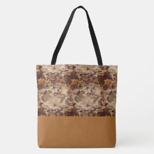 Canvas tas LRGE Brown Caramel Camo
