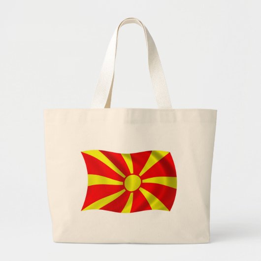 Canvas tas Macedonië-vlag (Voorkant)