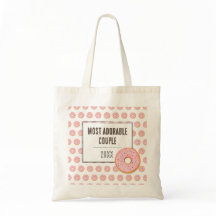 Canvas tas, Meest schattige paar donuts