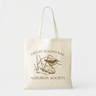 canvas tas met bruine Logo