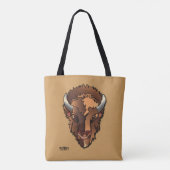 Canvas tas met buffels of een dwarshelletje (Achterkant)