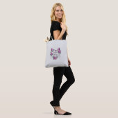 Canvas tas met Cat-Inspired Floral Prints (Op model)