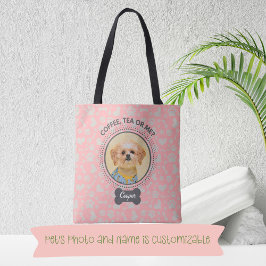 Canvas tas met Custom Pet Portrait & Naam