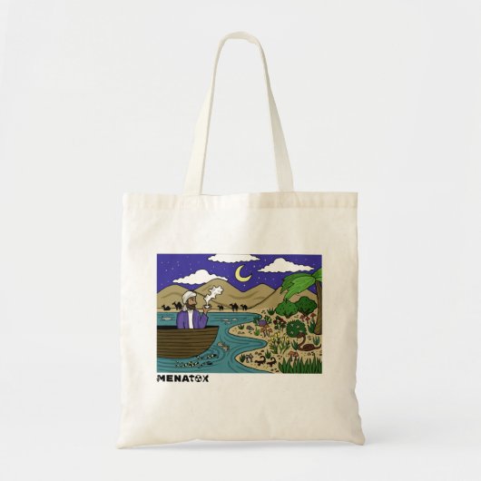 Canvas tas met een afbeelding dat MENATOX voorstel (Voorkant)